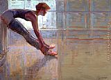 Brent Lynch Dancer Stretching painting